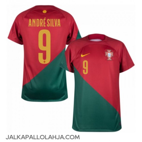 Portugali Andre Silva #9 Kopio Koti Pelipaita MM-kisat 2022 Lyhyet Hihat